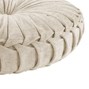 Intelligent Design Loretta Poly Chenille Round Floor Pillow Cushion