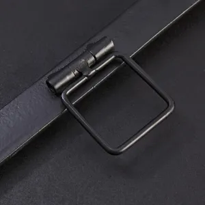 Katonah Black Round Wall Mirror 36\" - Black