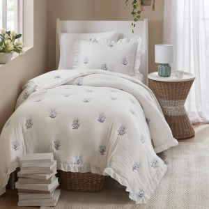 Aglaia Twin / Twin XL Quilt Set - Blue