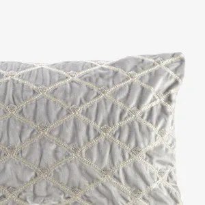 Aumont Oblong Decor Pillow - Silver
