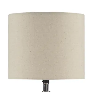 Nicolo Textured Ceramic Table Lamp - White