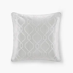 Montague European Pillow Sham - Silver