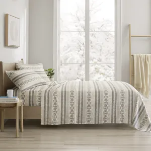 True North by Sleep Philosophy Cozy Cotton Flannel Printed Sheet Set