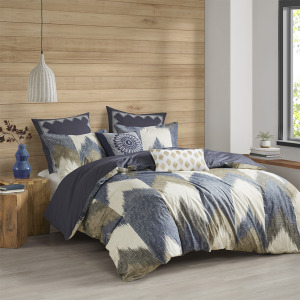 Alpine Full/Queen 3 Piece Duvet Cover Mini Set - Navy