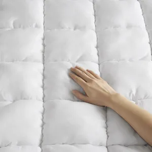 Dream Puff Full Overfilled Down Alternative Mattress Pad - White