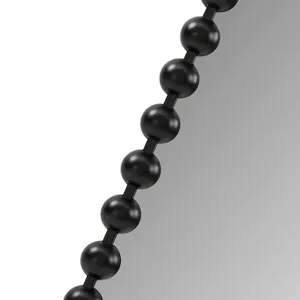 Madison Park Signature Marlowe 18X36 Oval Beaded Wall Mirror - Black