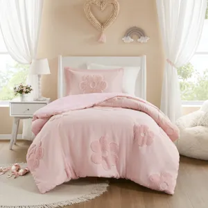 Urban Habitat Kids Gracie Floral Reversible Tufted Chenille Duvet Cover Set