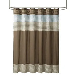 Amherst Faux Silk Shower Curtain - Blue
