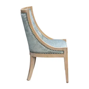 Elmcrest Upholstered Dining Chair with Nailhead Trim - Soft Green