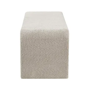 Steve Boucle Waterfall Bench - Beige