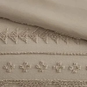 Breckenridge Full/Queen Chenille Oversized Comforter Set - Tan