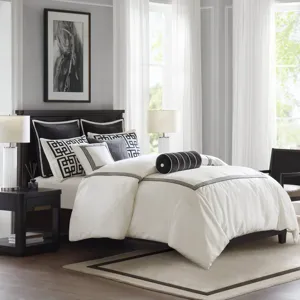 Madison Park Signature Jarvis Embroidery Oversized Duvet Style Comforter Set