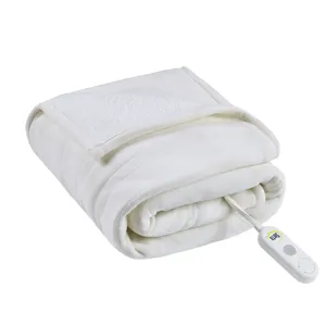 Serta Fleece to Sherpa Heated Throw