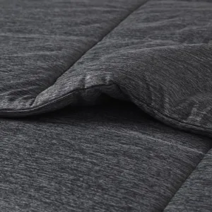 Comfort Cool Jersey Knit Full/Queen Oversized Down Alternative Comforter - Black