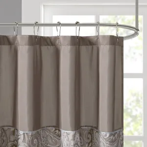 Madison Park Aubrey Jacquard Shower Curtain