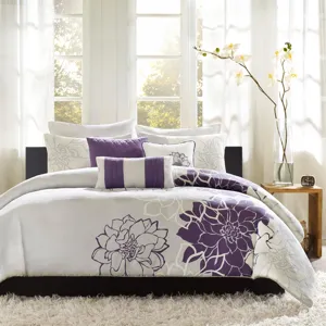 Madison Park Lola 6 Piece Printed Duvet Cover Set