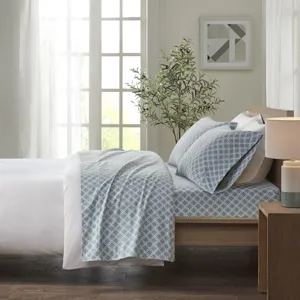 True North by Sleep Philosophy Cozy Cotton Flannel Printed Sheet Set