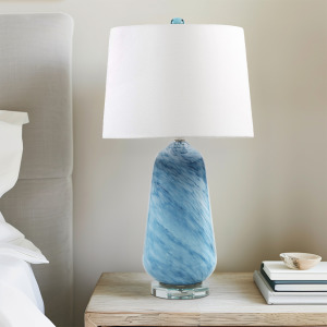 Aquaviva Confetti Glass Table Lamp - Blue