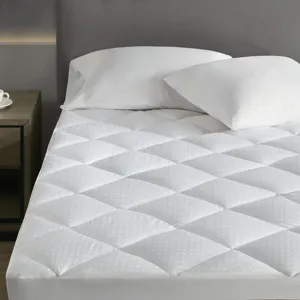 Signature California King Dobby Cotton Waterproof Mattress Pad - White