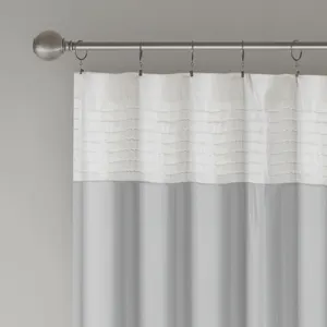 Amherst Polyoni Pintuck Curtain Panel - Grey