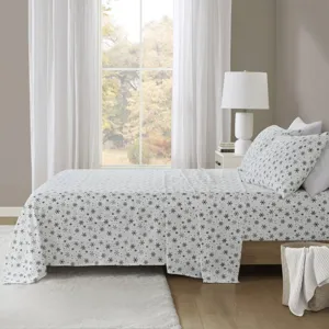 True North by Sleep Philosophy Cozy Cotton Flannel Printed Sheet Set