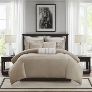 Madison Park Signature Jarvis Embroidery Oversized Duvet Style Comforter Set