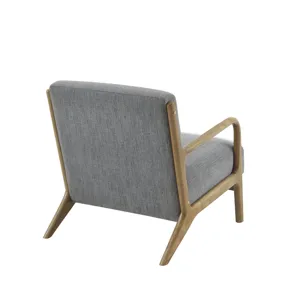 Novak Mid-Century Modern Accent Armchair - Grey