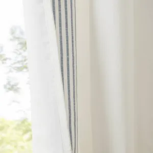 Harbor House Blue Morgan 2 window panels with 16 rings