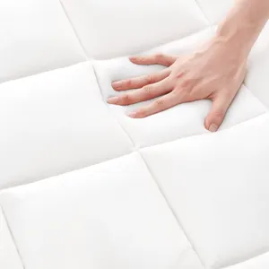 Cloud Soft Twin XL Overfilled Plush Hypoallergenic Down Alternative Waterproof Mattress Pad - White