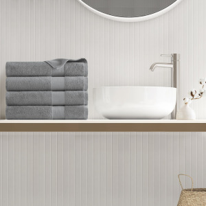 500GSM Plush Towel Set - Charcoal
