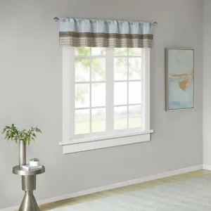 Madison Park Amherst Polyoni Pintuck Window Valance