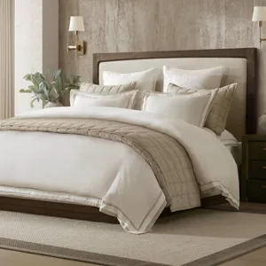Harbor House Linen Blend Double Flange Duvet Cover Set