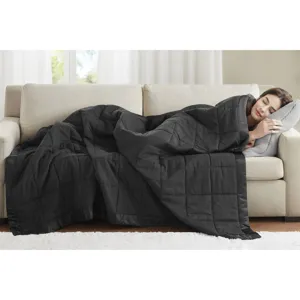 Madison Park Windom Lightweight Down Alternative Blanket with Satin Trim