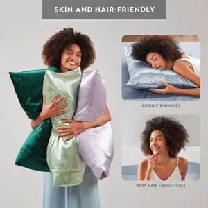 Madison Park Essentials Satin Luxury 2 PC Pillowcases