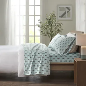 True North by Sleep Philosophy Cozy Cotton Flannel Printed Sheet Set