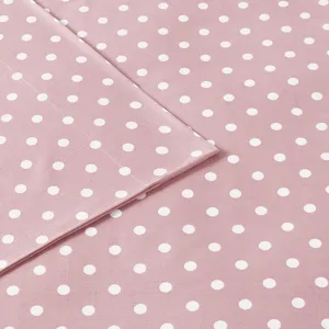 Mi Zone Polka Dot Printed 100% Cotton Sheet Set