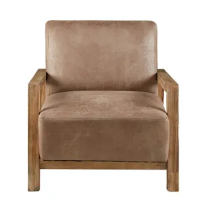 Easton Low Profile Accent Chair - Taupe/Natural