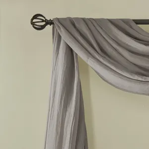 Madison Park Harper Solid Crushed Scarf Sheer