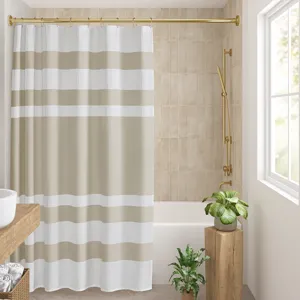 Madison Park Spa Waffle Shower Curtain with 3M Treatment