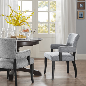Dawson Arm Dining Chair - Grey