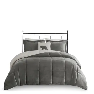 Woolrich Alton Plush to Sherpa Down Alternative Comforter Set