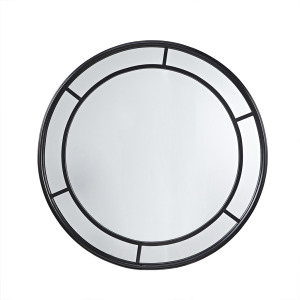 Katonah Black Round Wall Mirror 36