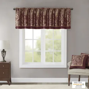 Madison Park Aubrey Jacquard Window Valance