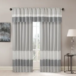 Madison Park Amherst Polyoni Pintuck Window Valance