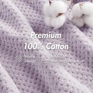 Madison Park Spa Waffle Cotton Jacquard Bath Towel 6 Piece Set