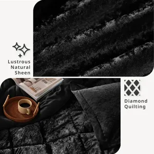 Intelligent Design Felicia Velvet Comforter Set with Throw Pillow