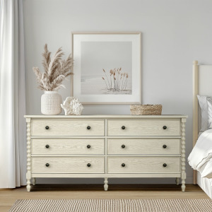 Beckett Large Dresser - Antique Cream