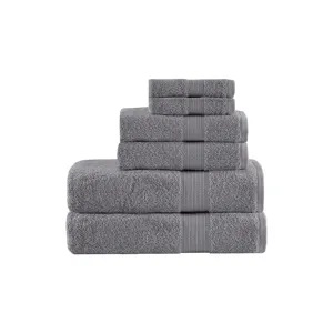 Madison Park Organic 6 Piece Organic Cotton Towel Set