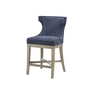 Carson Counter Stool with Swivel Seat - Navy