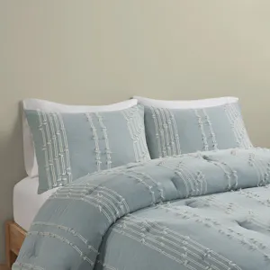 INK+IVY Kara 3 Piece Cotton Jacquard Comforter Set